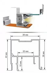 Ал. профиль 6867 БРУС с подсветкой, 2м