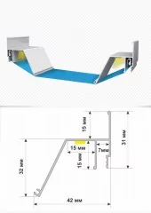 Ал. профиль 6488 Контурный 3D, 2м