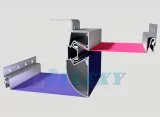 Ал. профиль 1606-6944 двухуровн. LED-стандарт обн. + вставка узкая в комплекте, 2м