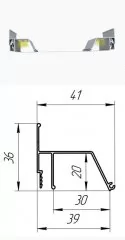 Ал. профиль 5642 Контурный, 2м