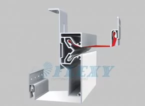 Ал. профиль 2438 двухуровн. NEW-СТАНДАРТ, 2м