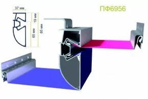 Ал. профиль 6956 двухуровн. Стандарт (аналог 3384)
